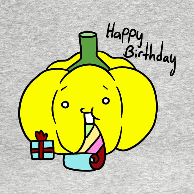 Happy Birthday - Yellow Bell Pepper by saradaboru